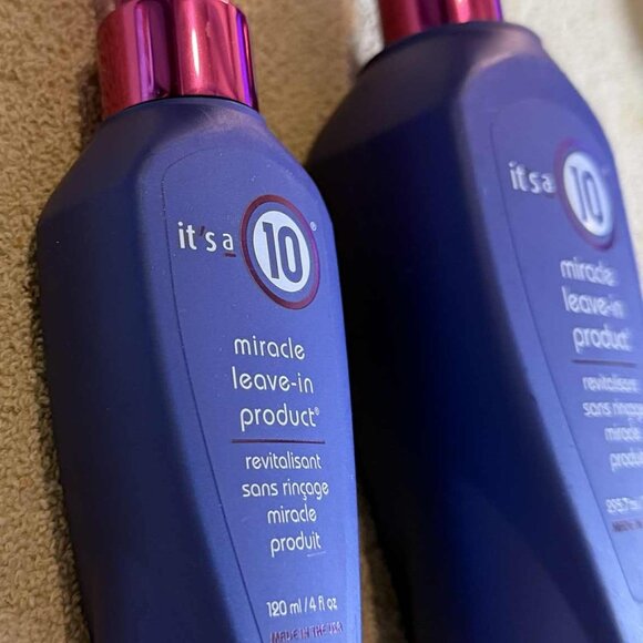 2 Bottles Brand New "It's a 10 Miracle Leave-In Hair Product" - Picture 3 of 6